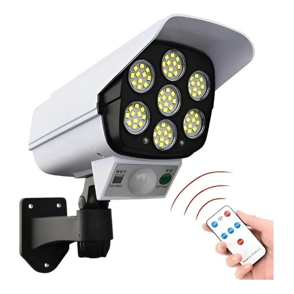 Pack x3 Focos Solares LED Tipo Cámara con Sensor de Movimiento – Exterior