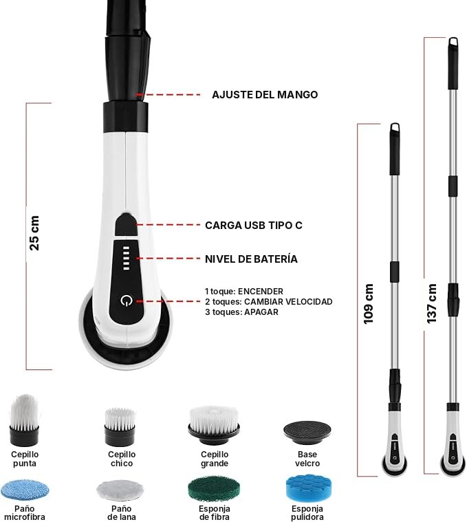 Partes del cepillo